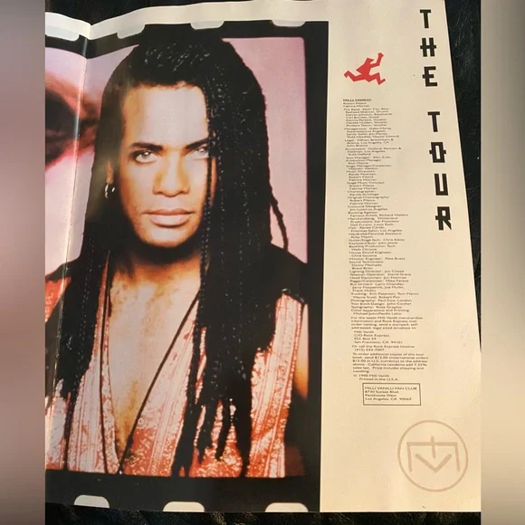Milli Vanilli 1990 Concert Program Super Rare!! Vintage Collectible Original - Picture 3 of 9